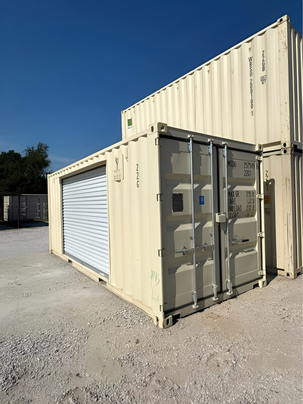 20ft One-Trip Shipping Container with 10ft Roll-Up Door - Image 2